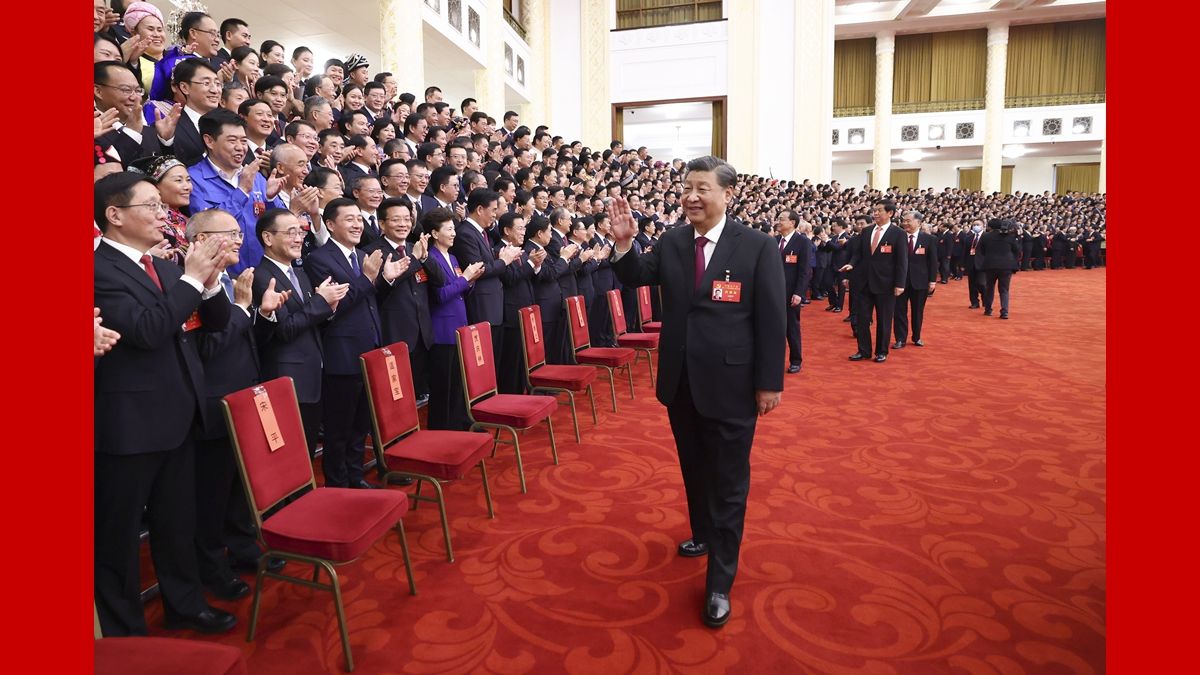 習(xí)近平等領(lǐng)導(dǎo)同志親切會(huì)見(jiàn)出席黨的二十大代表、特邀代表和列席人員